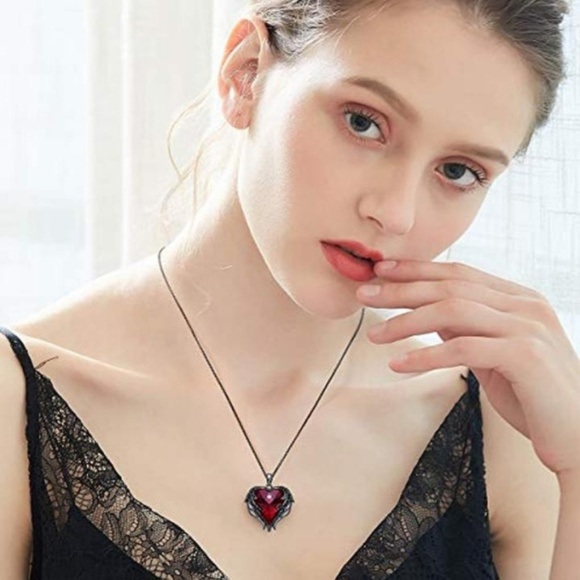 Angel Wing Heart Pendant